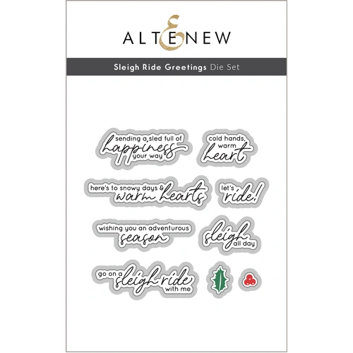 Altenew Sleigh Ride Greetings Die Set