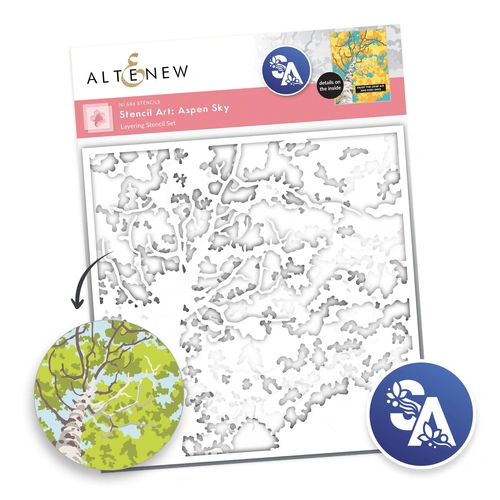 Altenew Stencil Art: Aspen Sky Layering Stencil Set (6 in 1)
