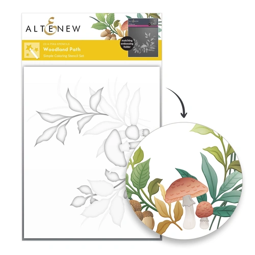 Altenew Woodland Path Coloring Stencil (3 in 1)