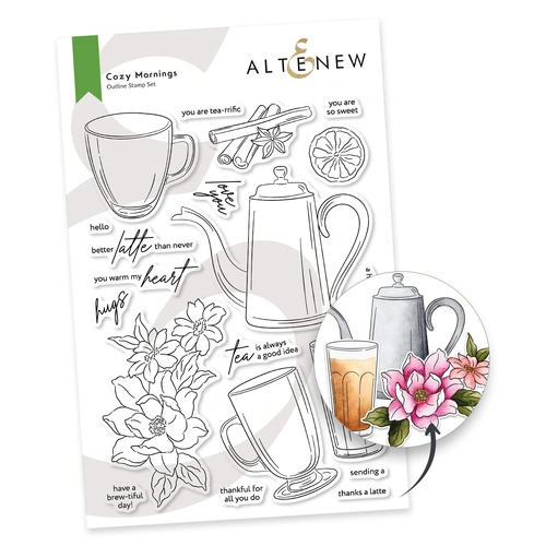 Altenew Cozy Mornings Stamp Set