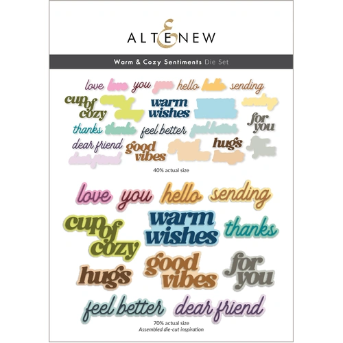 Altenew Warm & Cozy Sentiments Die Set