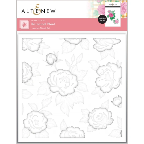Altenew Botanical Plaid Layering Stencil Set (6 in 1)