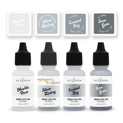 Altenew Fresh Dye Ink Mini Cube & Reinker Bundle - Chasing Shadows