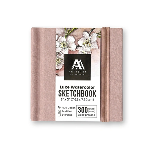 Altenew Luxe Watercolor Sketchbook - 3"x 3", 300 gsm