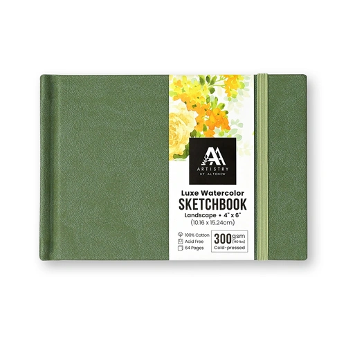 Altenew Luxe Watercolor Sketchbook - 4"x 6" Landscape, 300 gsm