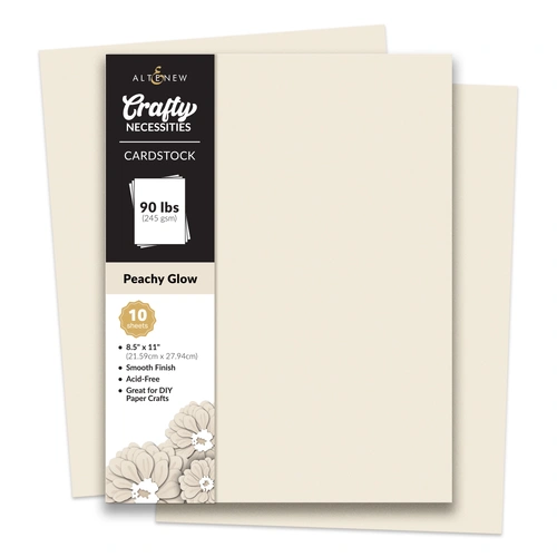Altenew Crafty Necessities Cardstock - Peachy Glow (10 sheets/set)