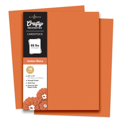 Altenew Crafty Necessities Cardstock - Amber Blaze (10 sheets/set)