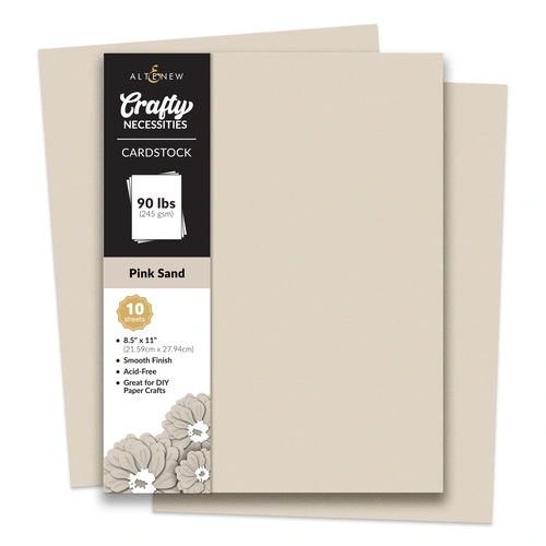 Altenew Crafty Necessities Cardstock - Pink Sand (10 sheets/set)