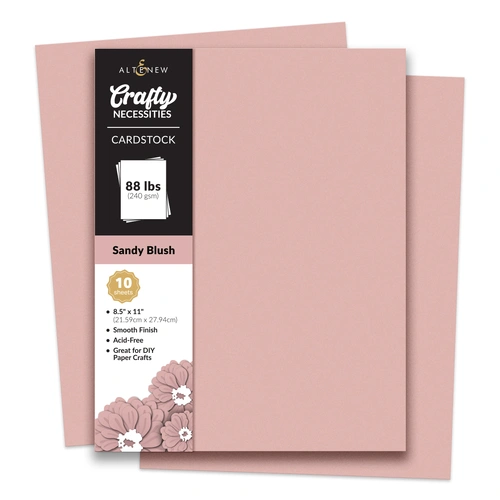 Altenew Crafty Necessities Cardstock - Sandy Blush (10 sheets/set)