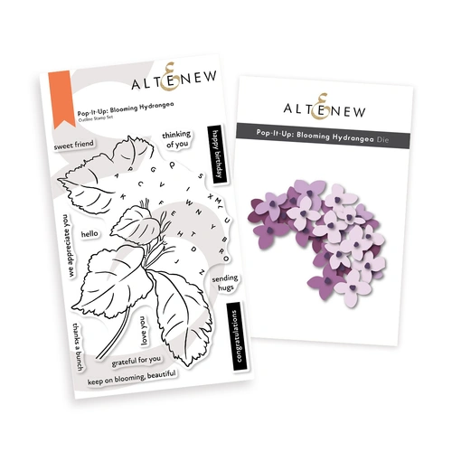 Altenew Pop-It-Up: Blooming Hydrangea Stamp & Die Set