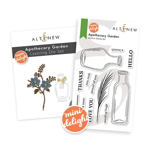 Altenew Mini Delight: Apothecary Garden Stamp & Die Set