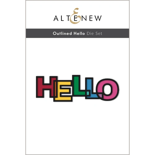 Altenew Outlined Hello Die Set