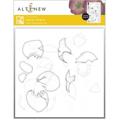 Altenew Lenten Grace Coloring Stencil Set (5 in 1)