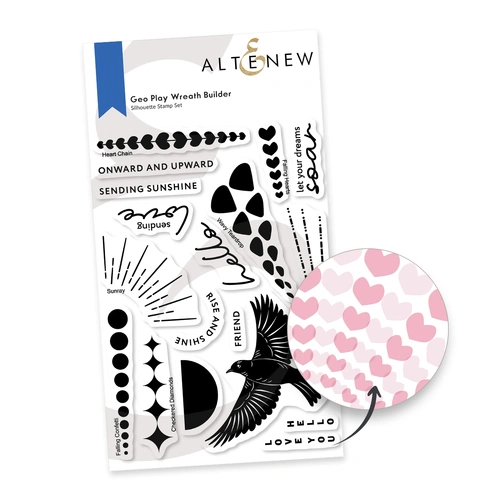 Altenew Geo Play Wreath Builder Stamp Set