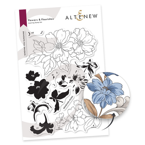 Altenew Flowers & Flourishes Stamp Set