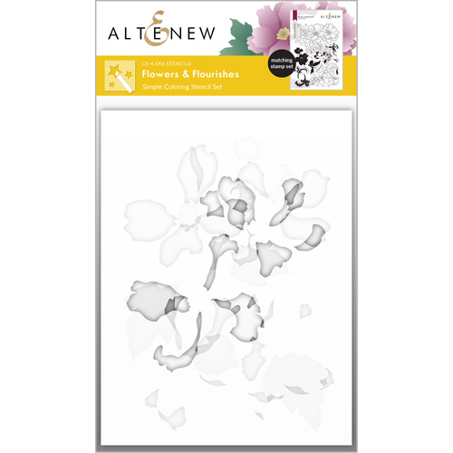 Altenew Flowers & Flourishes Coloring Stencil Set (3 in 1)