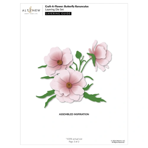Altenew Craft-A-Flower: Butterfly Ranunculus Layering Die Set