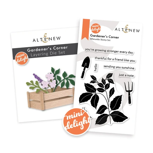 Altenew Mini Delight: Gardener's Corner Stamp & Die Set