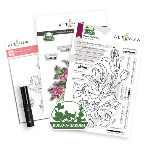 Altenew Build-A-Garden: Flourished Flora & Add-On Die Bundle