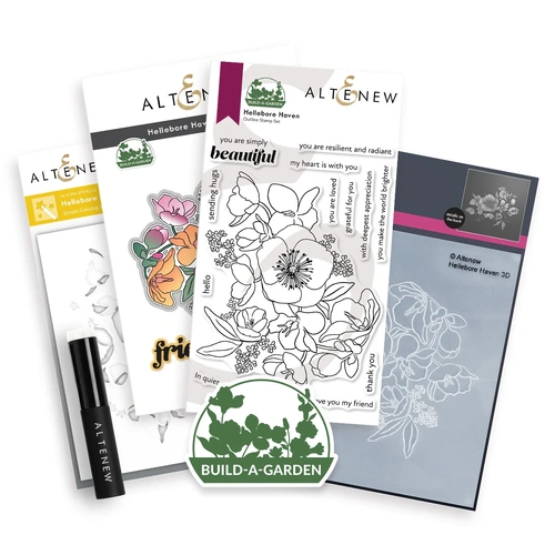 Altenew Build-A-Garden: Hellebore Haven & Add-on Embossing Folder Bundle