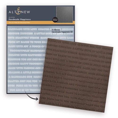 Altenew Handmade Happiness 3D Embossing Folder