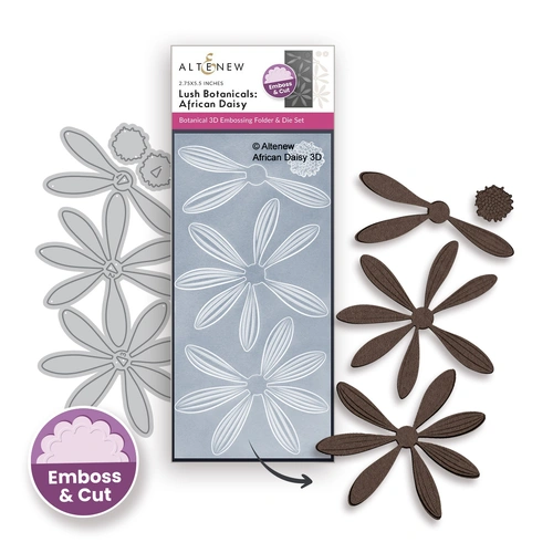 Altenew Lush Botanicals: African Daisy 3D Embossing Folder & Die Set