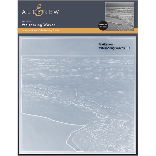 Altenew Whispering Waves 3D Embossing Folder