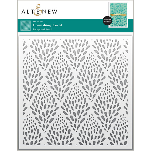 Altenew Flourishing Coral Stencil