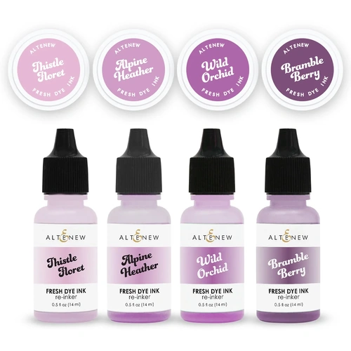 Altenew Fresh Dye Ink Mini Pods & Reinker Bundle - Highland Flora