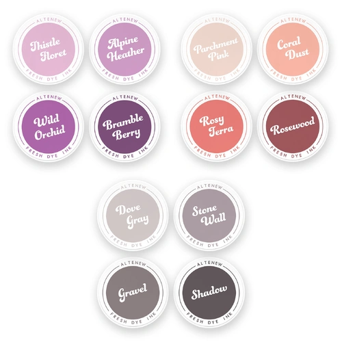 Altenew Fresh Dye Ink Pad Bundle - Soft Earth & Bloom 