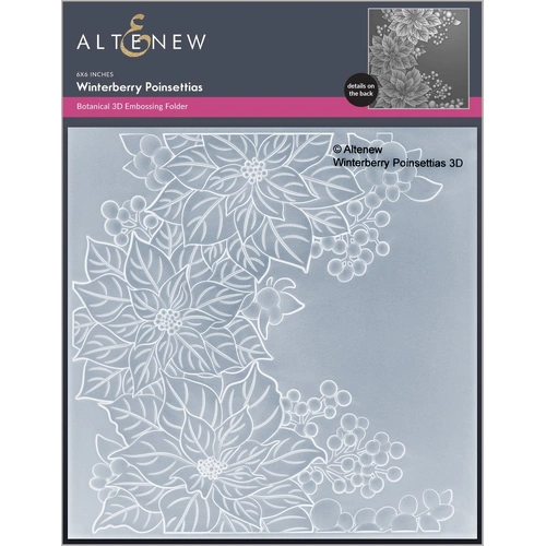 Altenew Winterberry Poinsettias 3D Embossing Folder