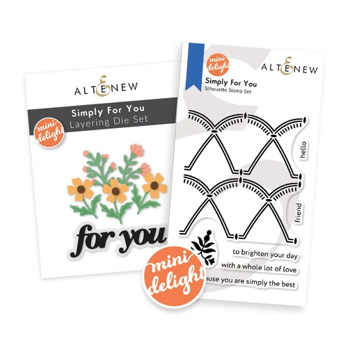 Altenew Mini Delight: Simply For You Stamp & Layering Die Set