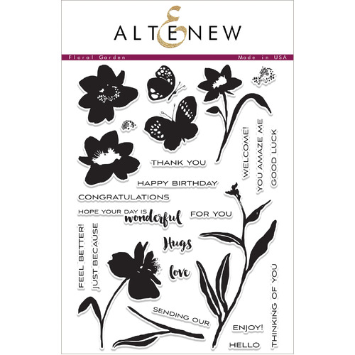 Altenew Floral Garden Stamp Set