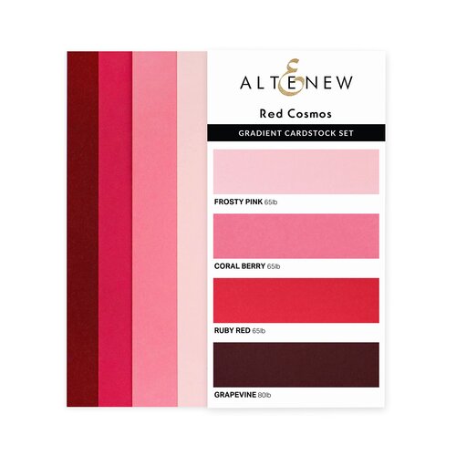 Altenew Gradient Cardstock - Red Cosmos 