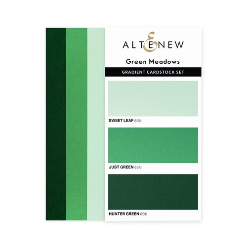 Altenew Green Meadows Gradient Cardstock Set