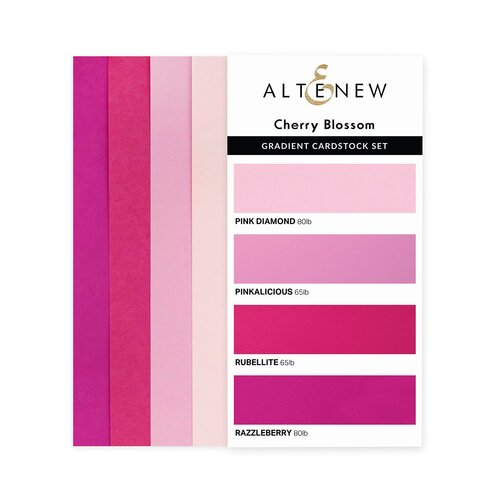 Altenew Cherry Blossom Gradient Cardstock Set