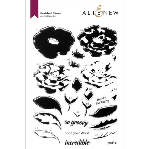 Altenew Marbled Bloom Stamp Set