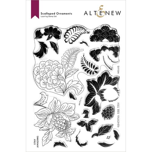 Altenew Scalloped Ornaments Stamp Set