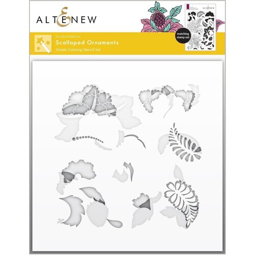 Altenew Scalloped Ornaments Simple Colour Stencil Set