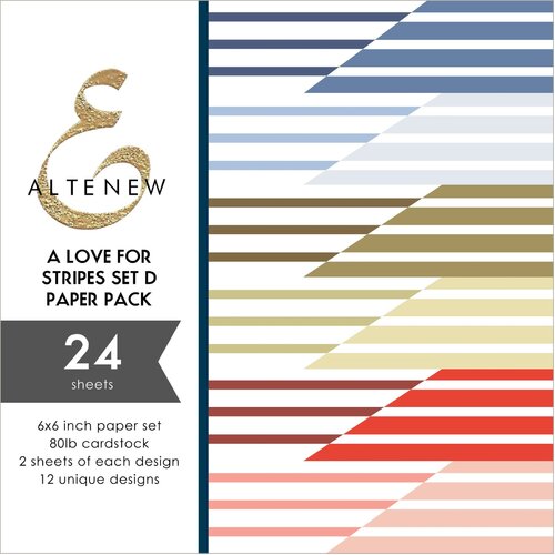 Altenew A Love for Stripes Set D 6" Paper Pack