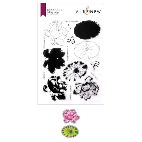 Altenew Build-a-Flower : Indian Lotus Layering Stamp & Die Set