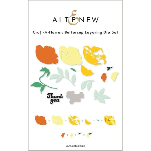 Altenew Craft-A-Flower : Buttercup Layering Die Set