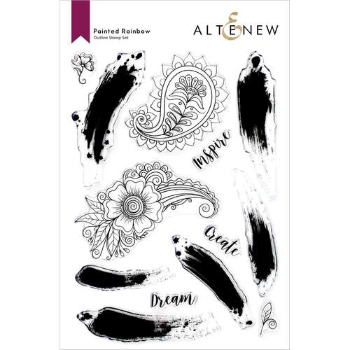 Altenew Painted Rainbow Stamp Set