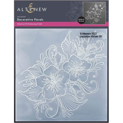 Altenew Decorative Florals 3D Embossing Folder