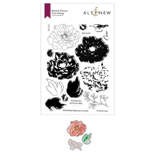 Altenew Build-a-Flower : Tree Peony Layering Stamp & Die Set