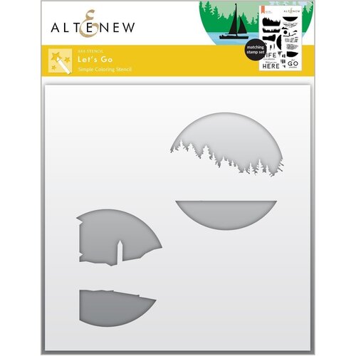 Altenew Let's Go Simple Colouring Stencil