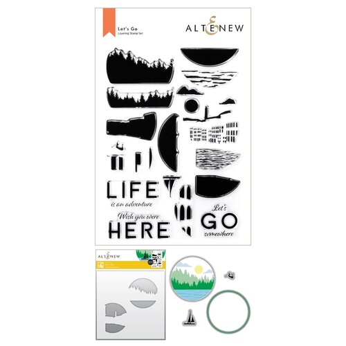 Altenew Let's Go Stamp, Die & Stencil Bundle