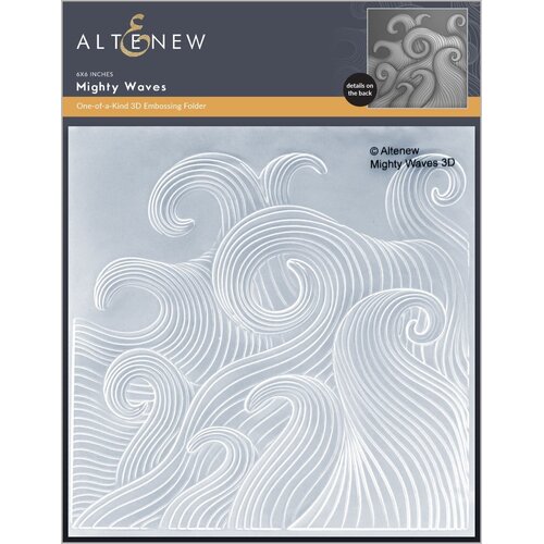 Altenew Mighty Waves 3D Embossing Folder