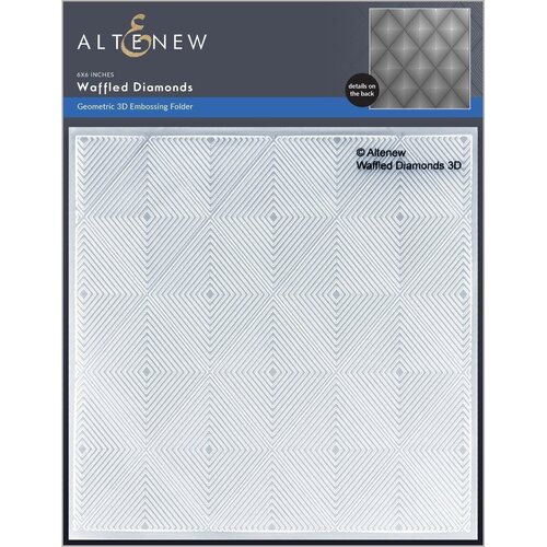 Altenew Waffled Diamonds 3D Embossing Folder