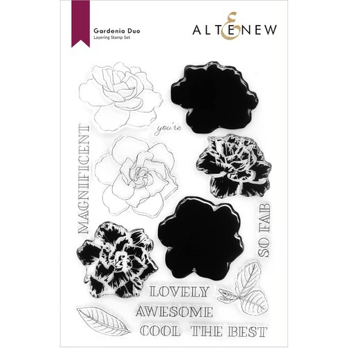 Altenew Gardenia Duo Stamp Set
